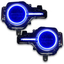 Bronco headlights with blue halos and DRL