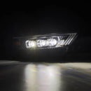 AlphaRex 15-17 Ford Mustang/18-20 Mustang Shelby GT350/GT500 NOVA-Series LED Projector Headlights Black
