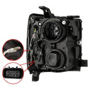 AlphaRex 15-19 Chevrolet Silverado 2500HD/3500HD LUXX-Series LED Projector Headlights Chrome