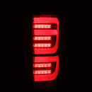AlphaRex 15-20 Ford F150 LUXX-Series LED Tail Lights Black Red