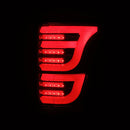 AlphaRex 15-20 Ford F150 LUXX-Series LED Tail Lights Black Red