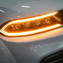 AlphaRex 15-23 Dodge Charger NOVA-Series LED Projector Headlights Black