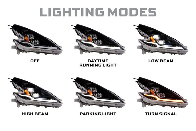Morimoto Nissan 370Z (09-21) XB EVO Hybrid LED Headlights