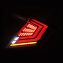 AlphaRex 16-21 Honda Civic Hatchback NOVA-Series Prismatic LED Tail Lights Clear Smoke