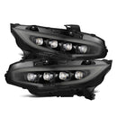 AlphaRex 16-21 Honda Civic NOVA-Series LED Projector Headlights Alpha-Black