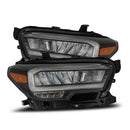 AlphaRex 16-23 Toyota Tacoma LUXX-Series LED Crystal Headlights Black
