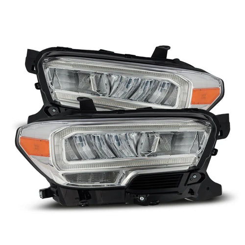 AlphaRex 16-23 Toyota Tacoma LUXX-Series Crystal Headlights - Chrome