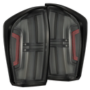 AlphaRex 16-23 Toyota Tacoma NOVA-Series Prismatic LED Tail Lights Black