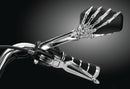 Kuryakyn Skeleton Hand Mirrors Chrome/Black