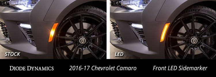 Diode Dynamics LED Sidemarkers For 2016-2023 Chevrolet Camaro (Set)