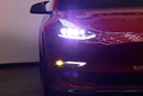 AlphaRex 17-23 Tesla Model 3/20-24 Model Y Double Tap Dual Color LED Projector Fog Lights