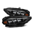 AlphaRex 18-23 Ford Mustang MK II NOVA-Series LED Projector Headlights Black