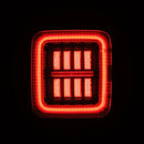 AlphaRex 18-25 Jeep Wrangler JL NOVA-Series Prismatic LED Tail Lights Alpha-Black