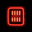 AlphaRex 18-25 Jeep Wrangler JL NOVA-Series Prismatic LED Tail Lights Black-Red