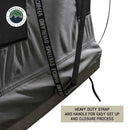 Overland Vehicle Systems HD Bundu Pop Up Hard Shell Roof Top Tent, Grey Body & Green Trim