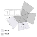 Overland Vehicle Systems HD Nomadic 270 LT Awning Wall 2 - Driver Side