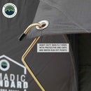 Overland Vehicle Systems HD Nomadic 4 Extended Soft Shell Roof Top Tent, Grey Body & Green Rainfly