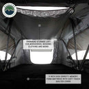 Overland Vehicle Systems HD Nomadic 3 Extended Soft Shell Roof Top Tent, Grey Body & Green Rainfly