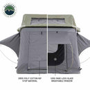 Overland Vehicle Systems HD Nomadic 3 Extended Soft Shell Roof Top Tent, Grey Body & Green Rainfly