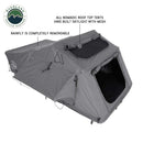 Overland Vehicle Systems HD Nomadic 3 Extended Soft Shell Roof Top Tent, Grey Body & Green Rainfly