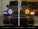 Diode Dynamics Switchback HD LED Halos for 2018-2025 Jeep JL Wrangler (pair)