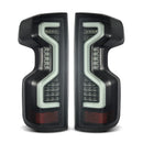 AlphaRex 19-25 Chevrolet Silverado 1500 / 20-25 Silverado 2500HD/3500HD PRO-Series LED Tail Lights Jet Black