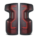 AlphaRex 19+ Chevrolet Silverado 1500/2500HD/3500HD PRO-Series LED Tail Lights Red Smoke