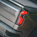 AlphaRex 19-25 Chevrolet Silverado 1500 / 20-25 Silverado 2500HD/3500HD LUXX-Series LED Tail Lights Black Red