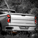 AlphaRex 19-25 Chevrolet Silverado 1500 / 20-25 Silverado 2500HD/3500HD LUXX-Series LED Tail Lights Black Red