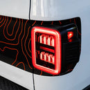 AlphaRex 19-25 Jeep Gladiator JT NOVA-Series Prismatic LED Tail Lights Alpha-Black
