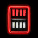AlphaRex 19-25 Jeep Gladiator JT NOVA-Series Prismatic LED Tail Lights Black-Red