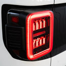 AlphaRex 19-25 Jeep Gladiator JT NOVA-Series Prismatic LED Tail Lights Black-Red