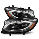 AlphaRex 19-26 Mercedes-Benz Sprinter LUXX-Series LED Projector Headlights Black