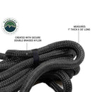Overland Vehicle Systems Brute Kinetic Recovery Strap 1" x 30' With Storage Bag - 30% stretch