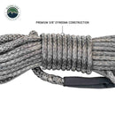 Overland Vehicle Systems Brute Recovery Winch Line Extension 3/8" x 50' 20,000 LB. - Gray