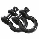 Overland Vehicle Systems Recovery Shackle D-Rings - 3/4" 4.75 Ton - Sold In Pairs