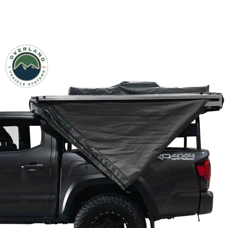 Overland Vehicle Systems HD Nomadic 270 Degree Awning - Driver Side - Dark Gray Awning with Black Cover