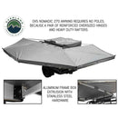 Overland Vehicle Systems HD Nomadic 270 Degree Awning - Driver Side - Dark Gray Awning with Black Cover