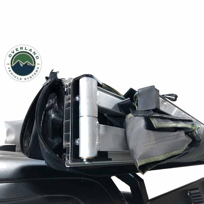 Overland Vehicle Systems HD Nomadic 270 Passenger Side Awning with Bracket Kit for Mid - High Roofline Vans