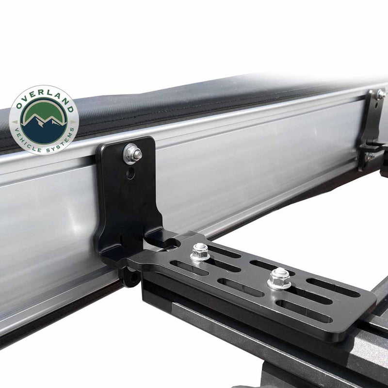 Overland Vehicle Systems HD Nomadic 270 Passenger Side Awning with Bracket Kit for Mid - High Roofline Vans