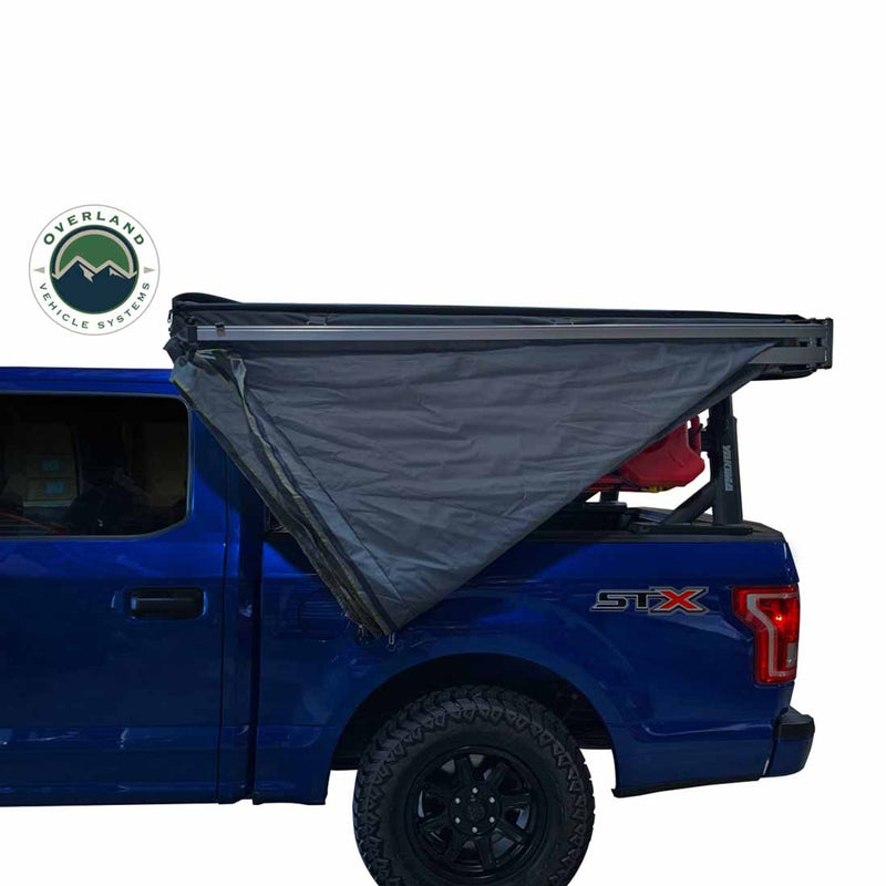Overland Vehicle Systems HD Nomadic 270 LT Awning - Driver Side - Dark Gray With Black Travel Cover Universal
