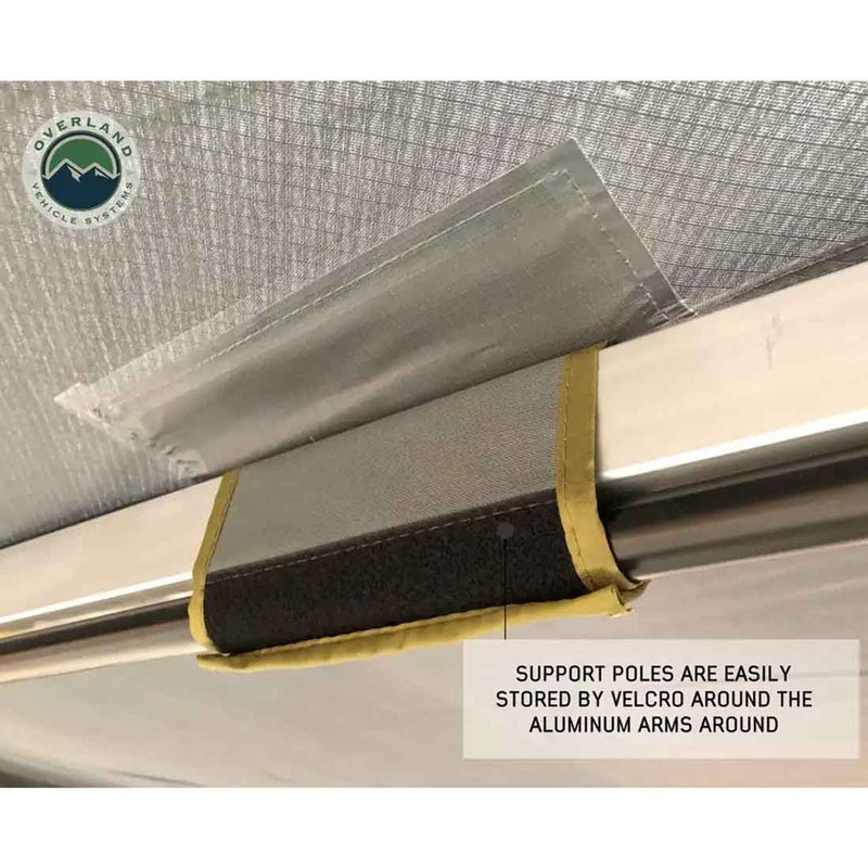 Overland Vehicle Systems HD Nomadic 270 LT Awning & Wall 1, 2, & Mounting Brackets - Driver Side