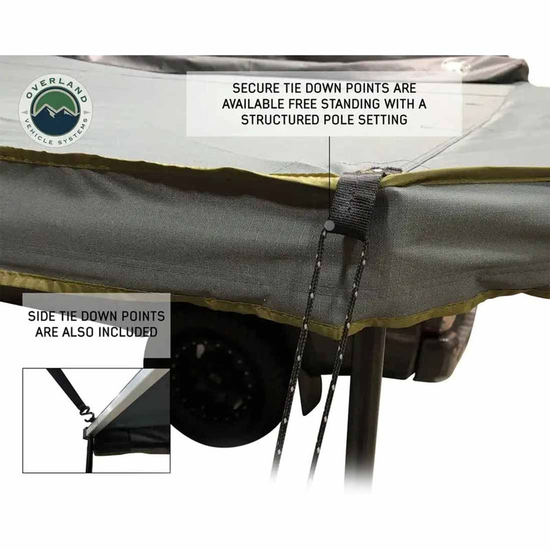 Overland Vehicle Systems HD Nomadic 270 LT Awning & Wall 1, 2, & Mounting Brackets - Driver Side