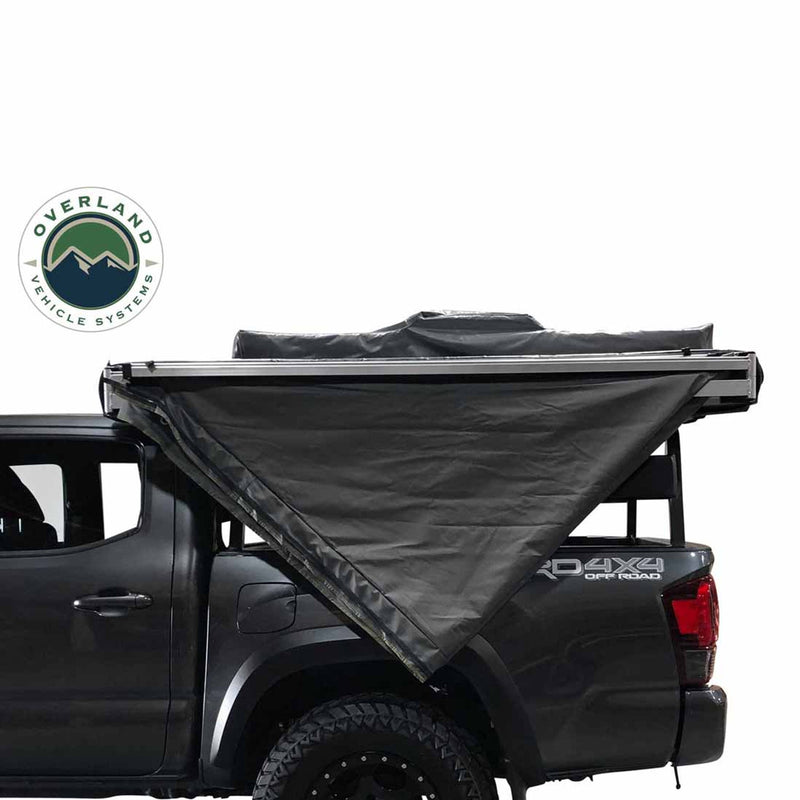 Overland Vehicle Systems HD Nomadic 180 Degree Awning - Dark Grey with Black Travel Cover Universal