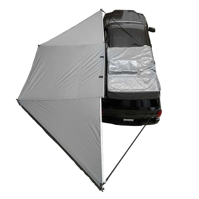 Overland Vehicle Systems HD Nomadic 180 Degree Awning - Dark Grey with Black Travel Cover Universal