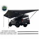 Overland Vehicle Systems HD Nomadic 180 Degree Awning - Dark Grey with Black Travel Cover Universal