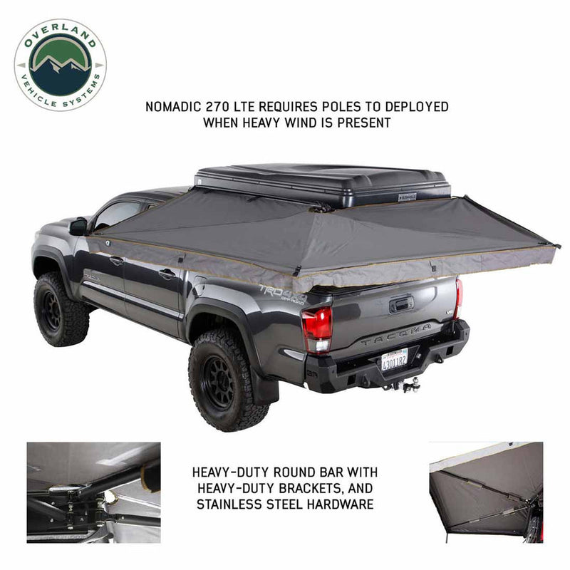Overland Vehicle Systems HD Nomadic 270 LTE Awning - Driver Side