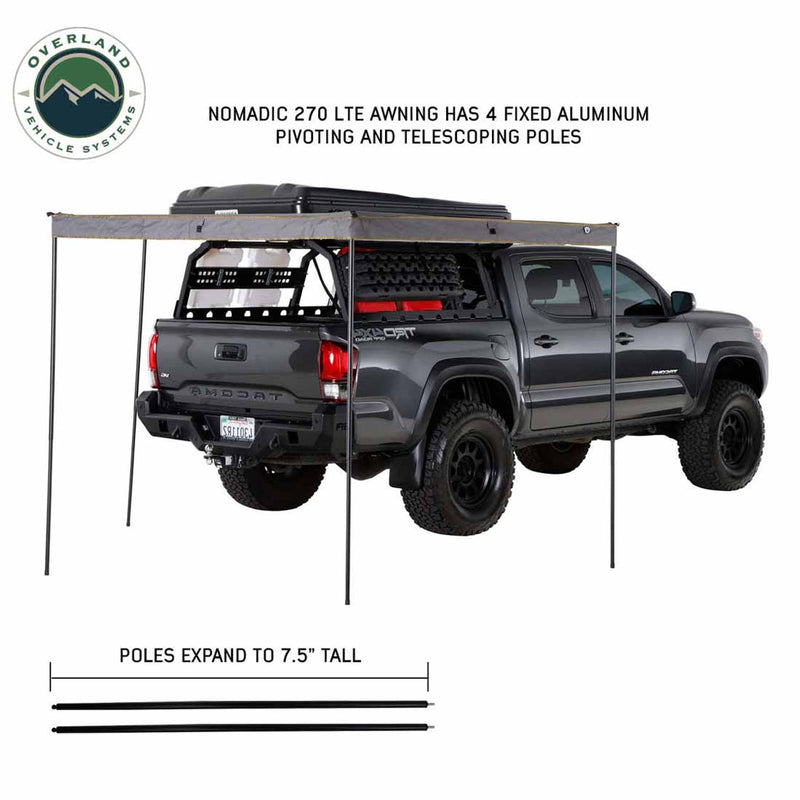 Overland Vehicle Systems HD Nomadic 270 LTE Awning - Passenger Side