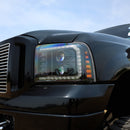 AlphaRex 05-07 Ford Super Duty/Excursion LUXX-Series LED Projector Headlights Alpha-Black