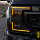 AlphaRex 20-22 Ford Super Duty NOVA-Series LED Projector Headlights Alpha-Black